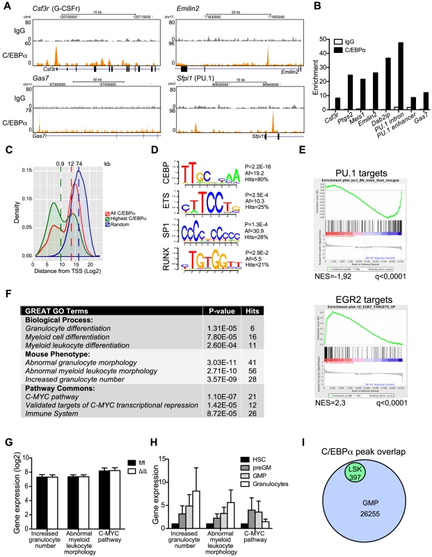 ChIP-seq analysis of C/EBPα binding in LSK cells.