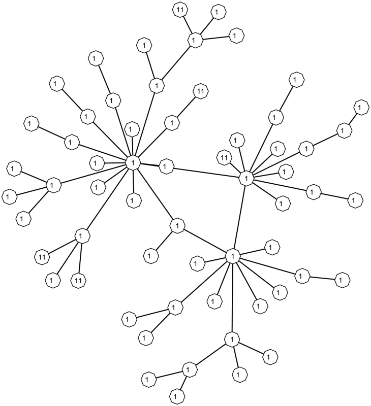 A simulated 60-node network.