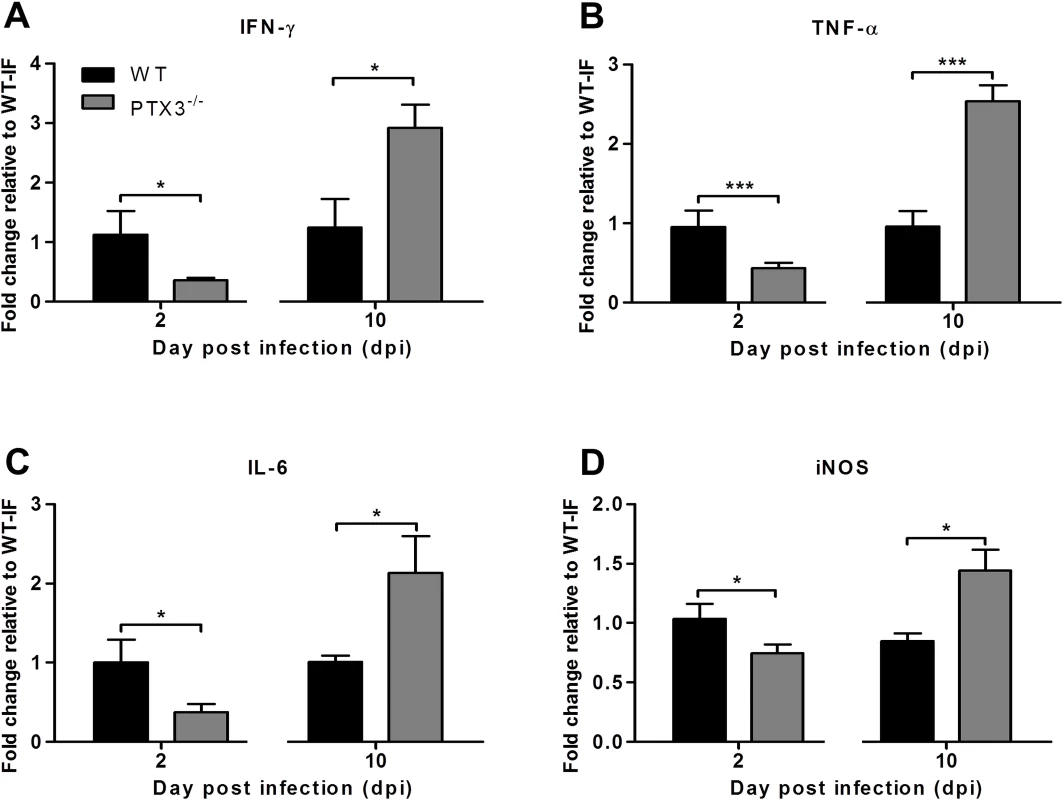 PTX3 modulates expression kinetics of pro-inflammatory mediators during RRV infection in mice.