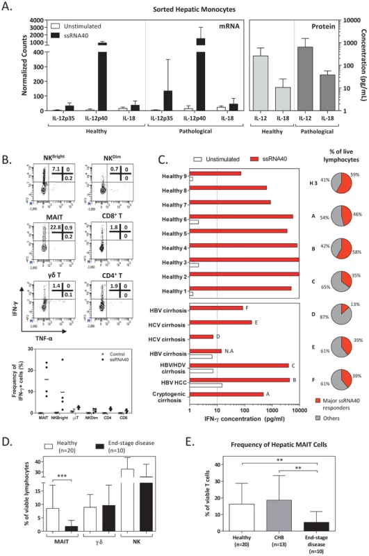 Characterisation of TLR8-mediated immune responses in pathologic intrahepatic immune cells.