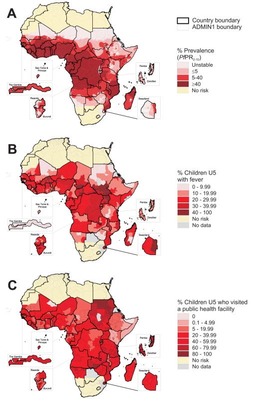 Transmission intensity, fevers, and care seeking for fever across Africa.