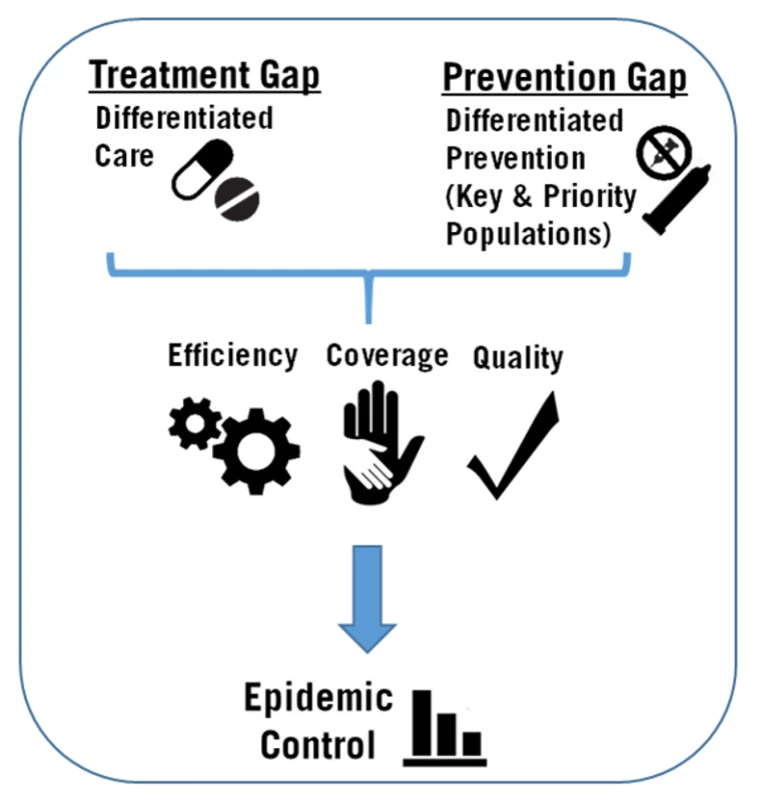 Framework for achievement of HIV epidemic control.