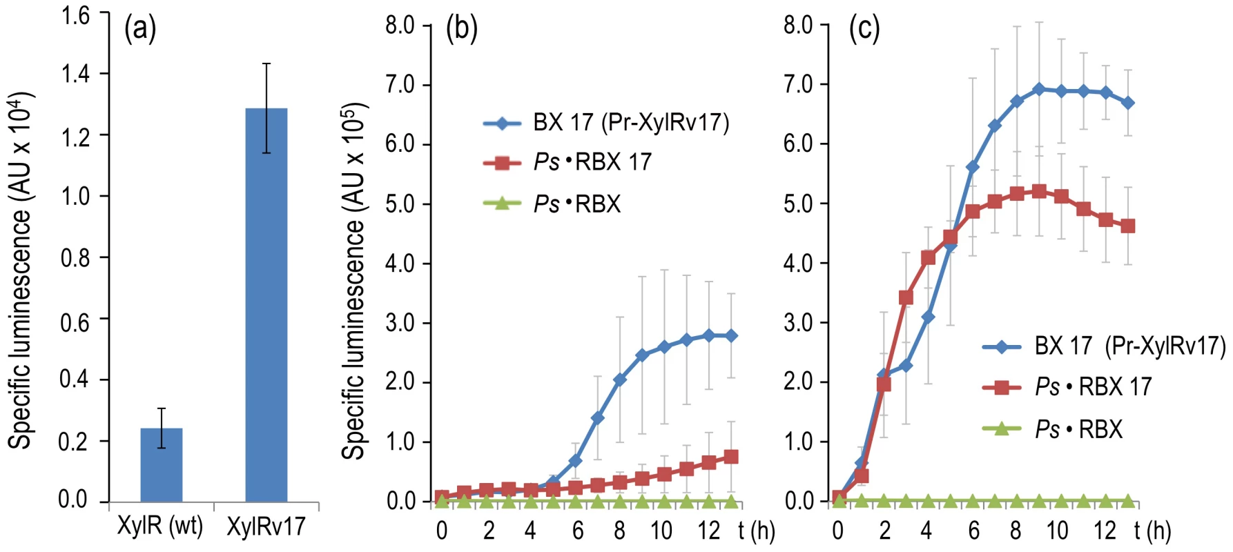 Breaking effector discrimination with a semi-constitutive variant of XylR.