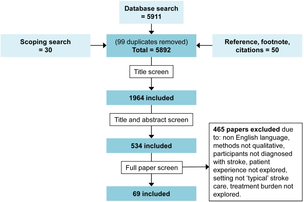 Flowchart demonstrating the screening process of papers in the systematic review.