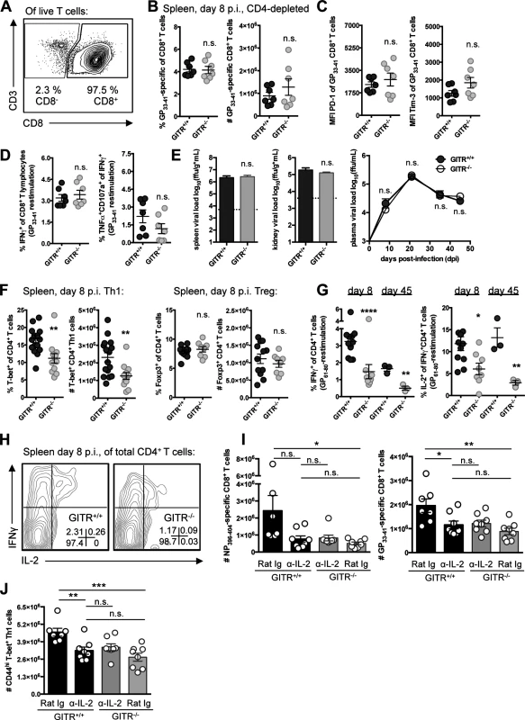 A CD4 T cell population underscores the defective immunity in GITR<sup>-/-</sup> mice, and GITR<sup>-/-</sup> mice have fewer IL-2-producing Th1 cells.