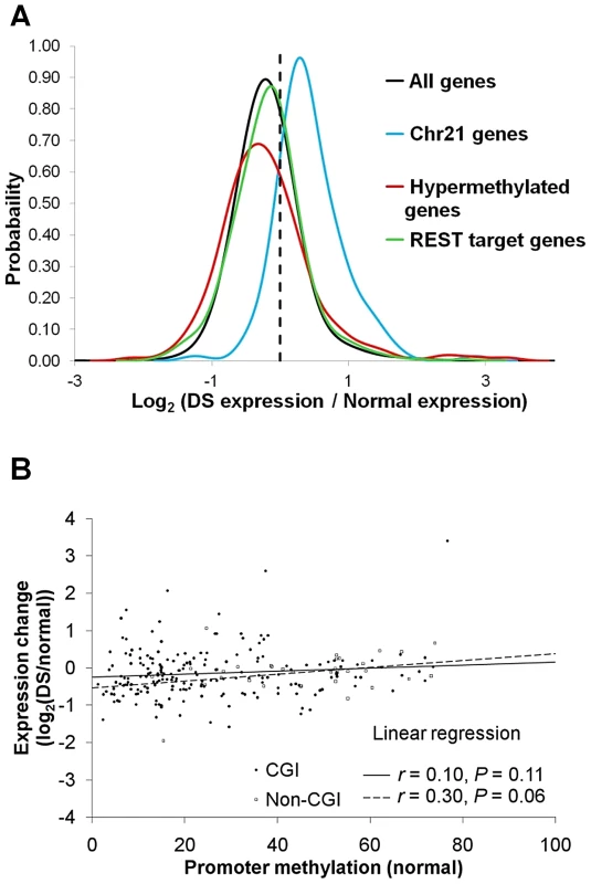 Gene expression changes in DS.