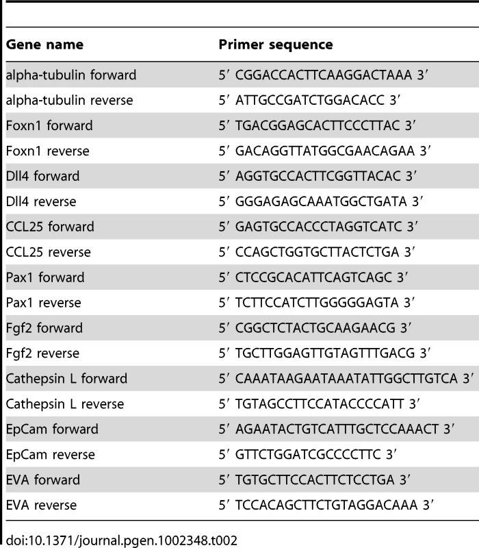 Primer sequences used for QRT-PCR.