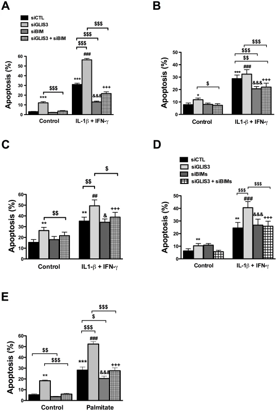 <i>Bim</i> mediates the potentiation of apoptosis in <i>GLIS3-</i>deficient cells.