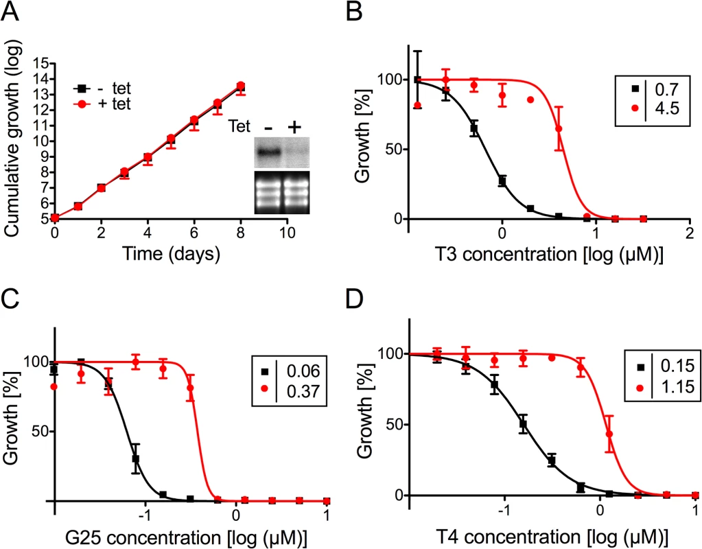 Sensitivity of <i>T</i>. <i>brucei</i> bloodstream forms towards choline analogs after RNAi against TbMCP14.