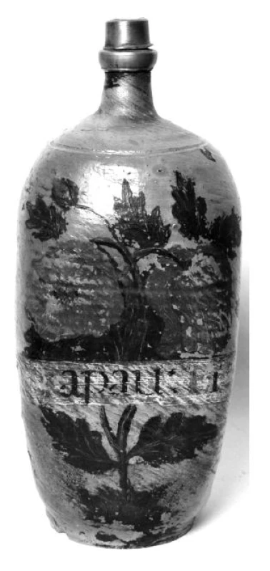Kameninová lahev na Aqua papaver eratica
