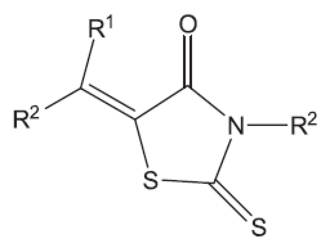 Rhodanin 5372 – inhibuje spojení arabinogalaktanu s peptidoglykanem
