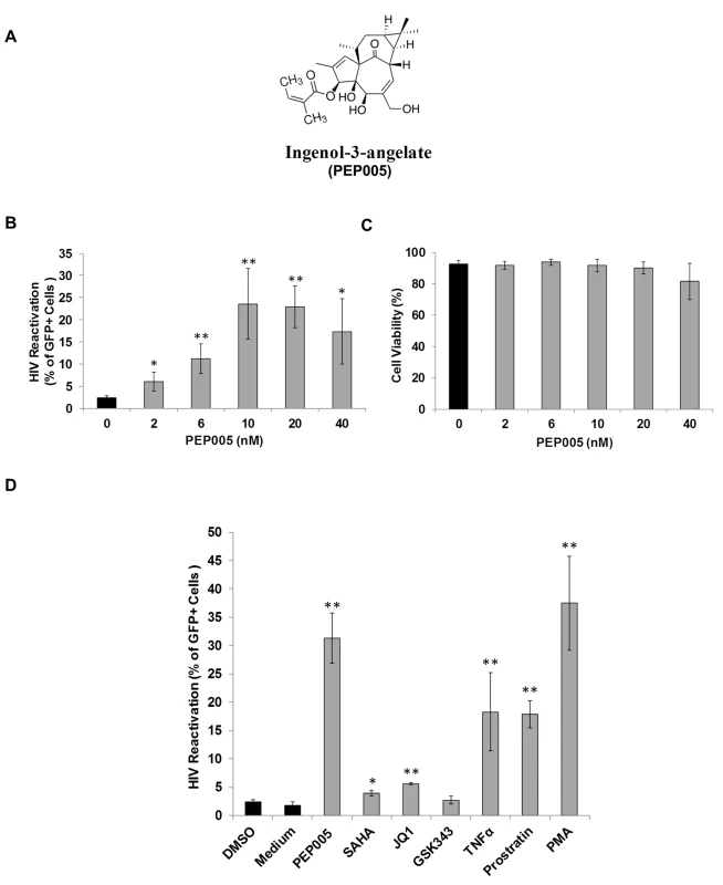 PEP005 induces reactivation of HIV latency <i>in vitro</i>.