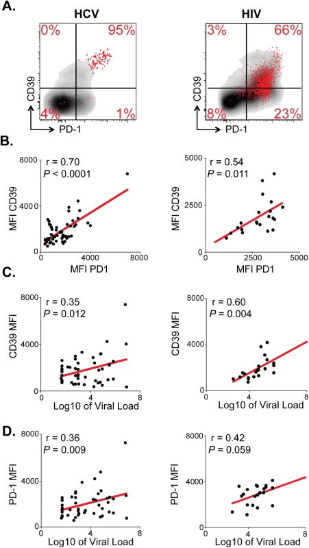 CD39 expression correlates with PD-1 expression and viral load in chronic viral infection.